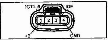 распиновка катушек зажигания тойота