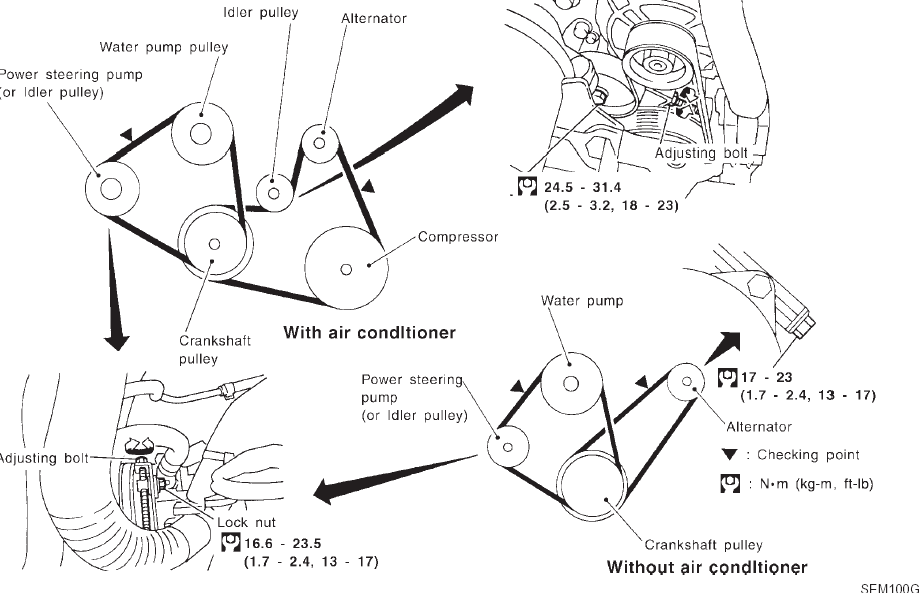 Схема ремня генератора ниссан альмера g15 с кондиционером