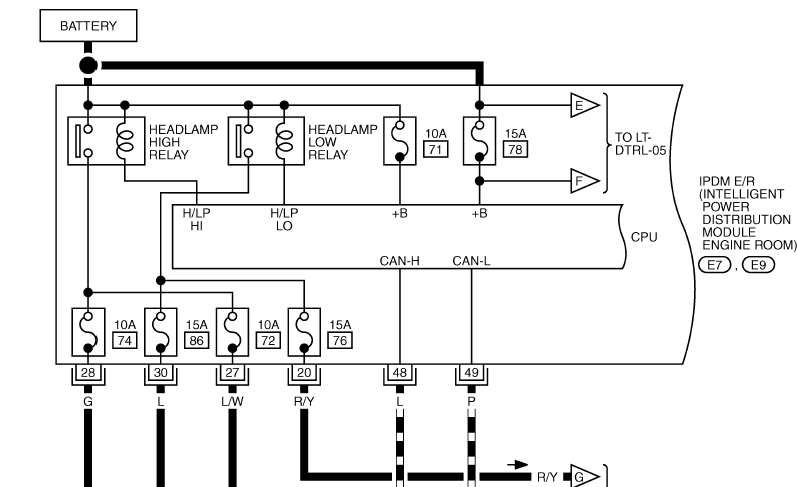 Фары ниссан мурано z51 схема