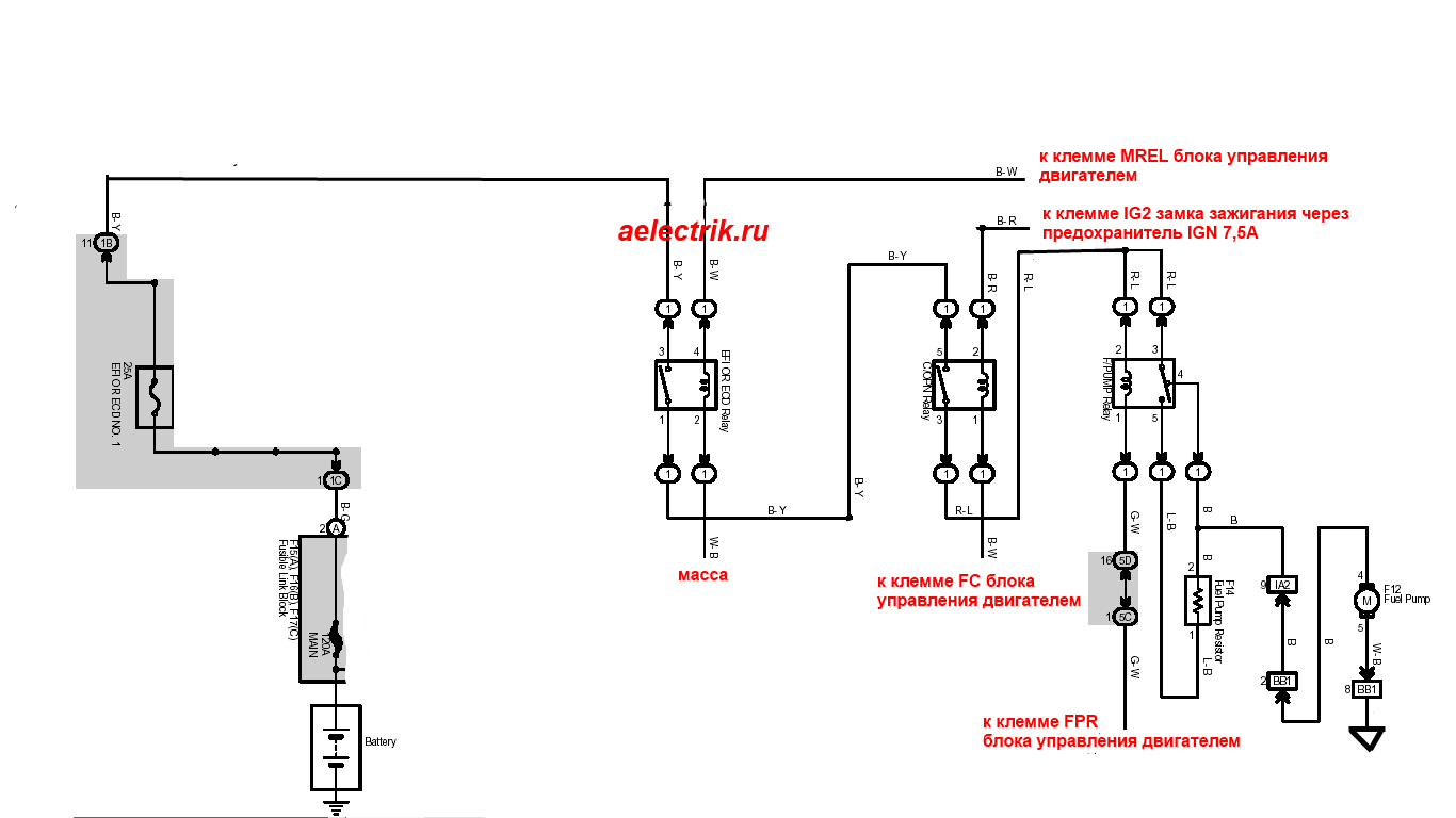 Схема бензонасоса солярис - 95 фото