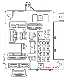 Блок предохранителей митсубиси асх