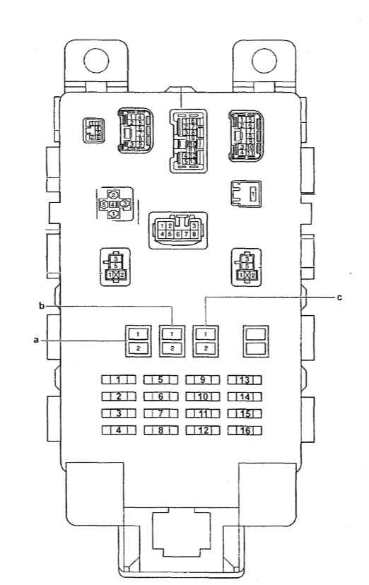 Схема предохранителей тойота ярис