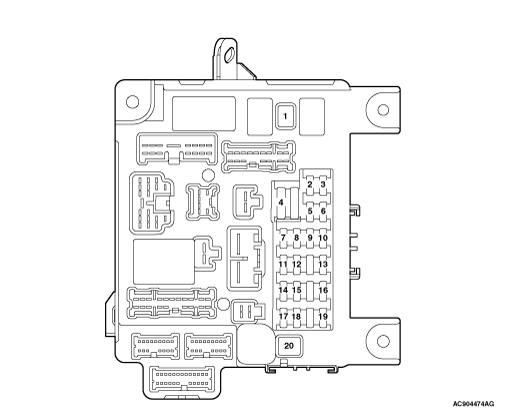 mmc asx 2019 электросхемы pdf