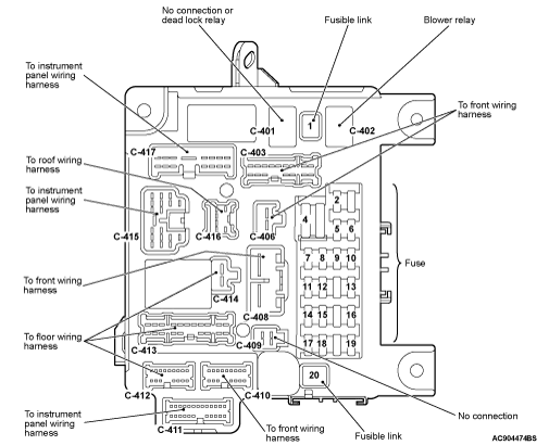 mmc asx 2019 электросхемы pdf