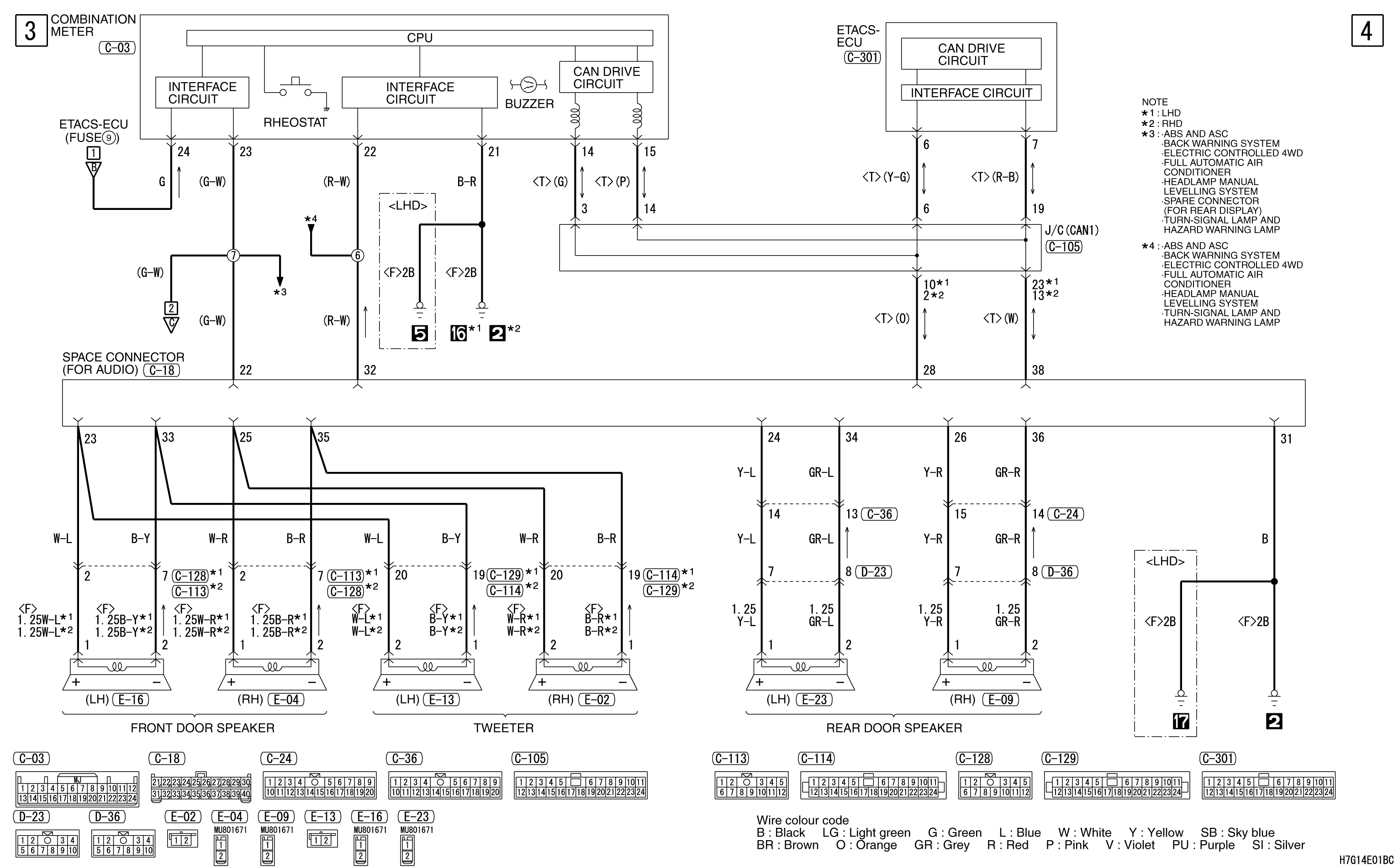 mmc аутлендер xl электросхема SPARE CONNECTOR

(FOR AUDIO) 