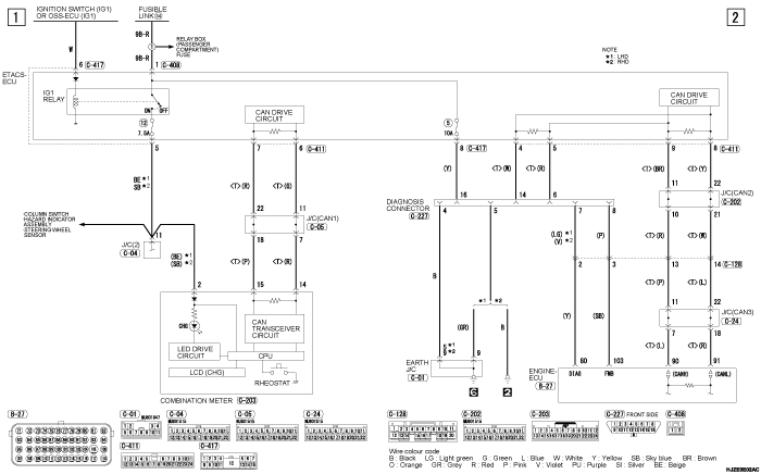 mmc asx 2019 электросхемы pdf