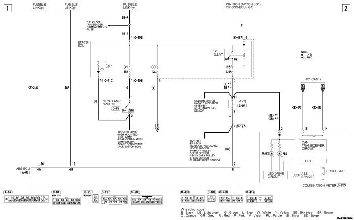 mmc asx 2019 электросхемы pdf