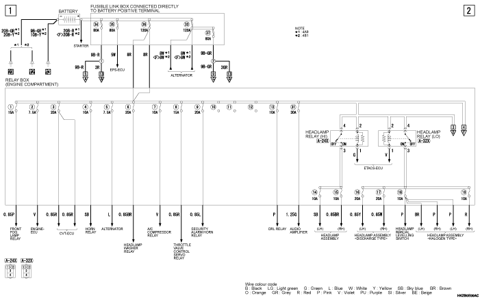 mmc asx 2019 электросхемы pdf