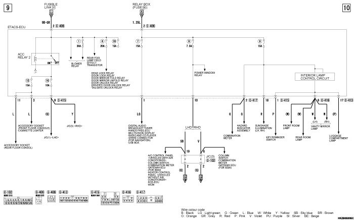 mmc asx 2019 электросхемы pdf