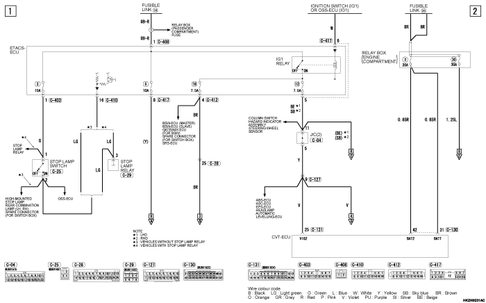 mmc asx 2019 электросхемы pdf