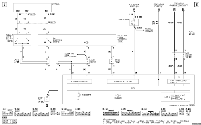 mmc asx 2019 электросхемы pdf