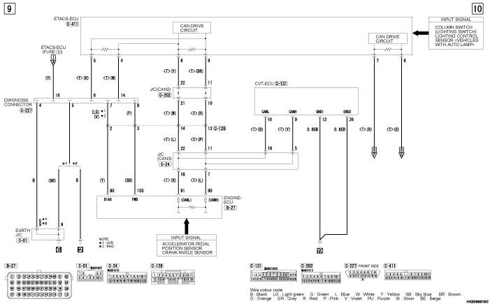 mmc asx 2019 электросхемы pdf