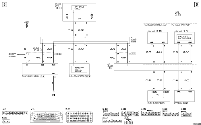 mmc asx 2019 электросхемы pdf