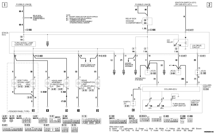 mmc asx 2019 электросхемы pdf