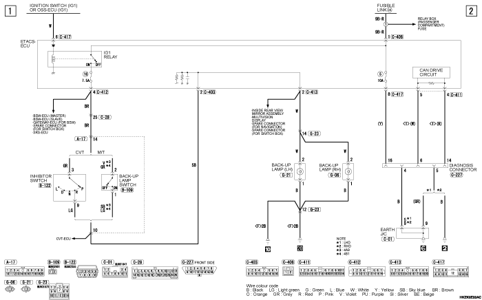 mmc asx 2019 электросхемы pdf