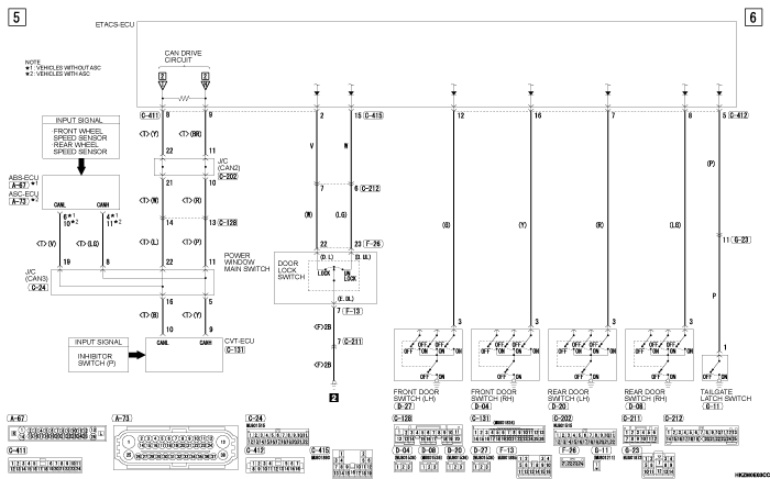 mmc asx 2019 электросхемы pdf