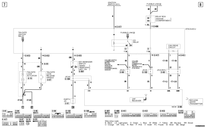 mmc asx 2019 электросхемы pdf