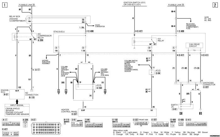 mmc asx 2019 электросхемы pdf