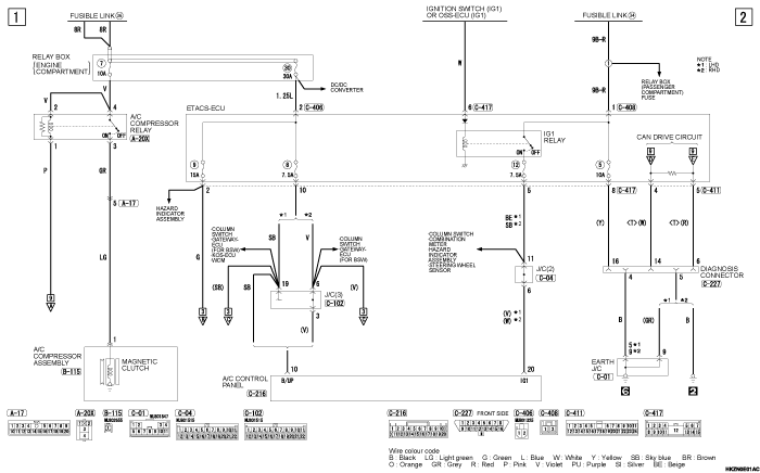 mmc asx 2019 электросхемы pdf