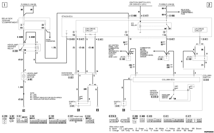 mmc asx 2019 электросхемы pdf