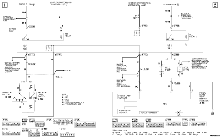 mmc asx 2019 электросхемы pdf