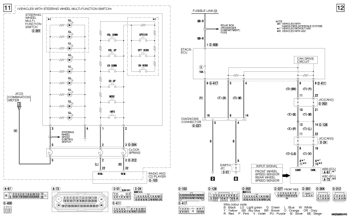 mmc asx 2019 электросхемы pdf