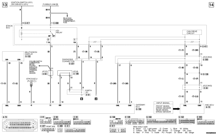 mmc asx 2019 электросхемы pdf