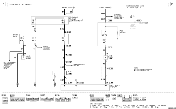 mmc asx 2019 электросхемы pdf