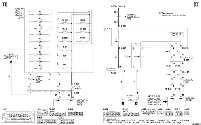 mmc asx 2019 электросхемы pdf