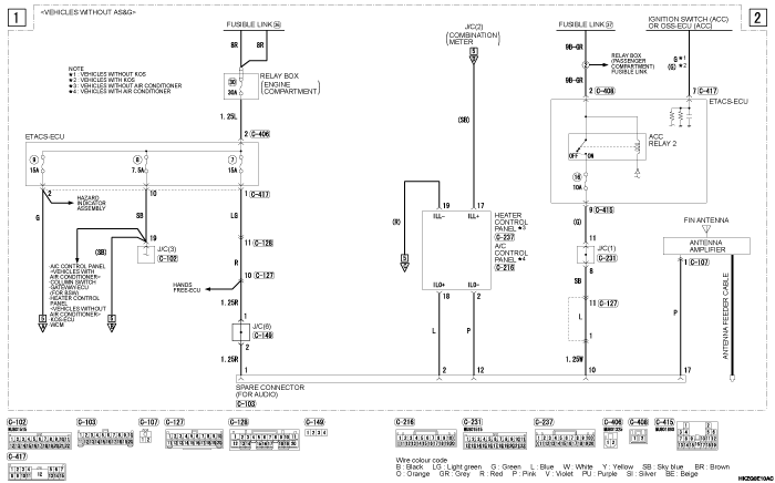 mmc asx 2019 электросхемы pdf