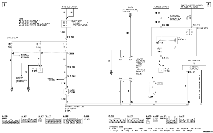 mmc asx 2019 электросхемы pdf