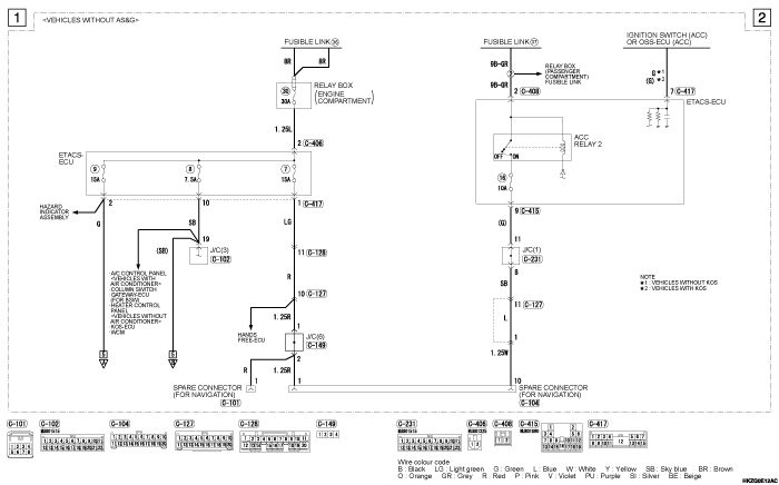 mmc asx 2019 электросхемы pdf