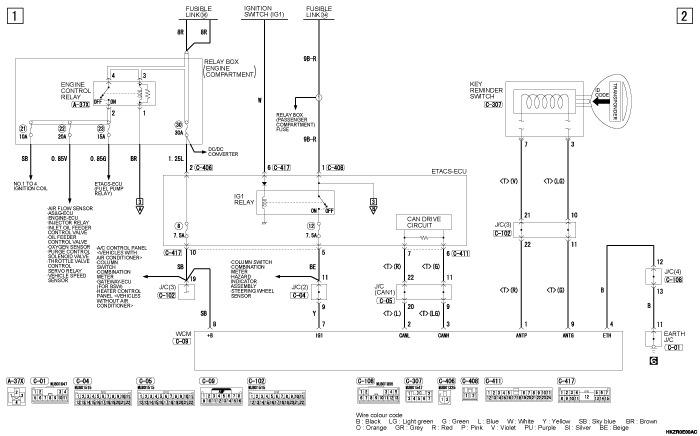 mmc asx 2019 электросхемы pdf