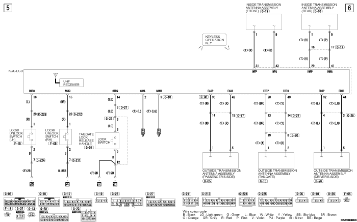 mmc asx 2019 электросхемы pdf