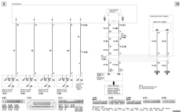 mmc asx 2019 электросхемы pdf