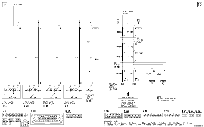 mmc asx 2019 электросхемы pdf