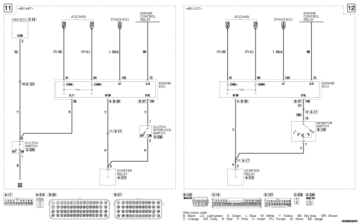 mmc asx 2019 электросхемы pdf