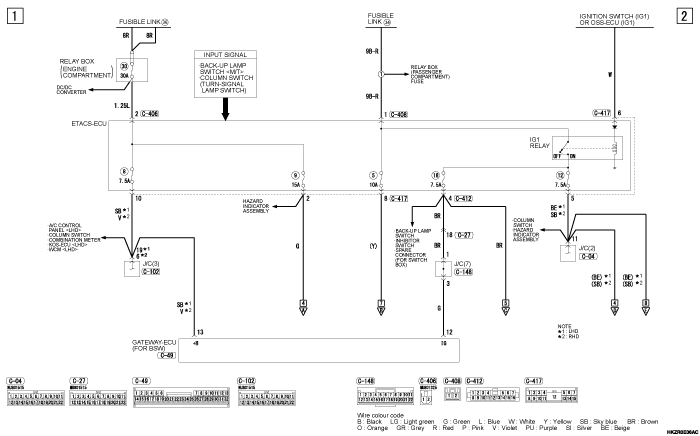 mmc asx 2019 электросхемы pdf