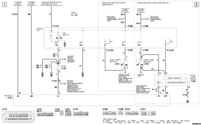 mmc asx 2019 электросхемы pdf