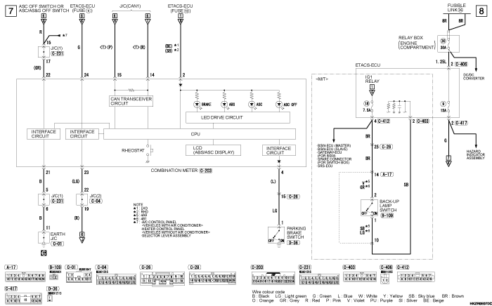 mmc asx 2019 электросхемы pdf