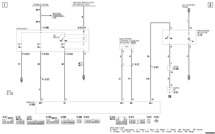 mmc asx 2019 электросхемы pdf