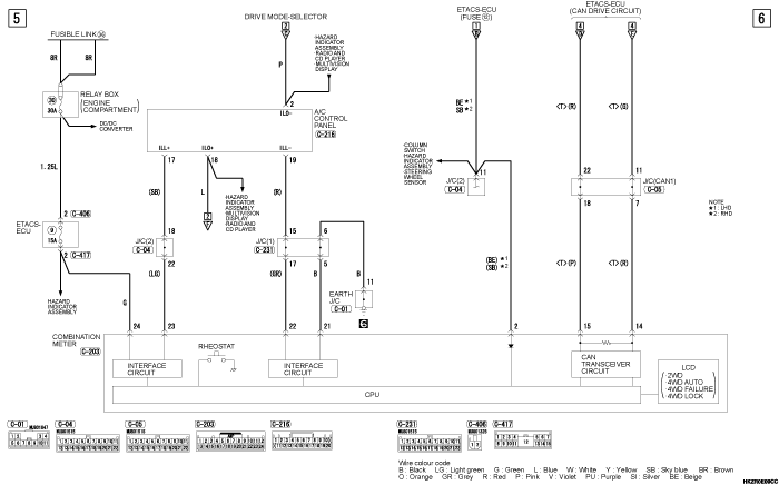 mmc asx 2019 электросхемы pdf