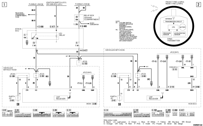 mmc asx 2019 электросхемы pdf