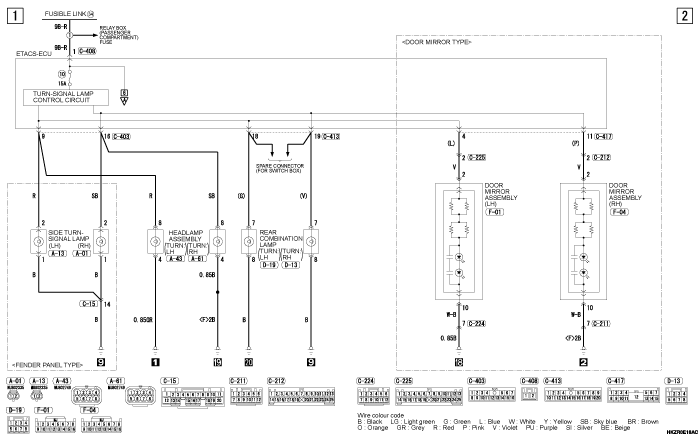 mmc asx 2019 электросхемы pdf