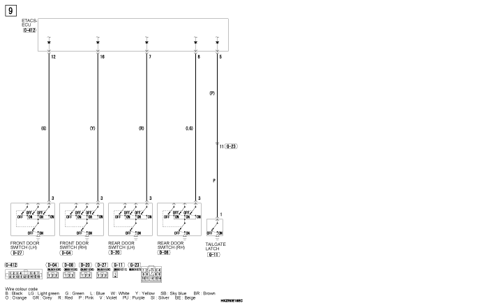 mmc asx 2019 электросхемы pdf