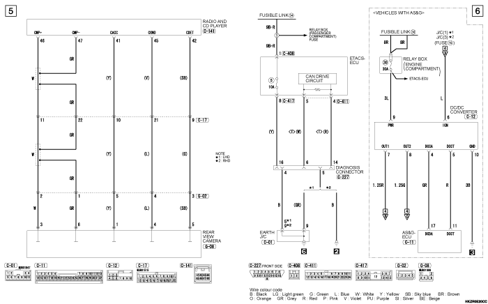 mmc asx 2019 электросхемы pdf