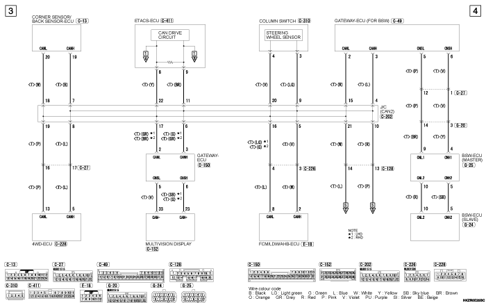 mmc asx 2019 электросхемы pdf