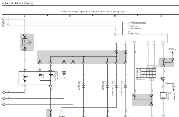 Lexus RX330 электросхемы | wiring diagram Lexus RX330