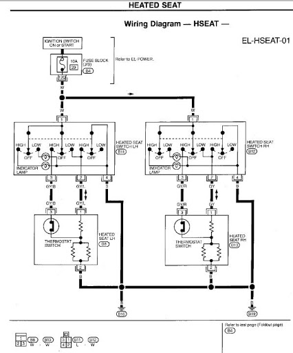 bmw seat circuit, wiring diagram