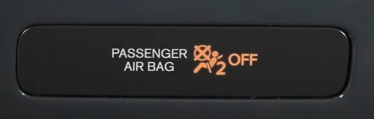 nissan passenger airbag off лампа